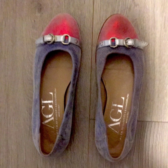 Agl Shoes - AGL Cap Toe Ballet Flats
